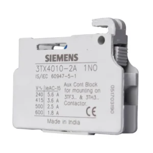 Siemens 3TX4010-2A 1NO AUXILLARY CONTACT-BLOCK. - I-3TX40102A - Image 1