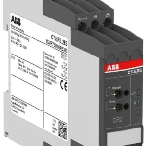 CT-ERS.28S Time relay w.monitored supply ON-delay, 2c/o, 220VDC - Image 1